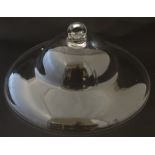 A 19thC glass smoke bell 10" diameter CONDITION: Please Note - we do not make