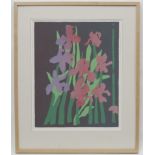 * George Finn 1992 American, Limited edition 2/7 print, '' Iris ' State II ,