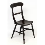 A Regency Windsor chair with rope twist splat etc 34 1/2" high CONDITION: Please