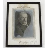 Autograph: David Lloyd George 1863-1945 ( Prime minister 1916-1922) A silvered photograph with