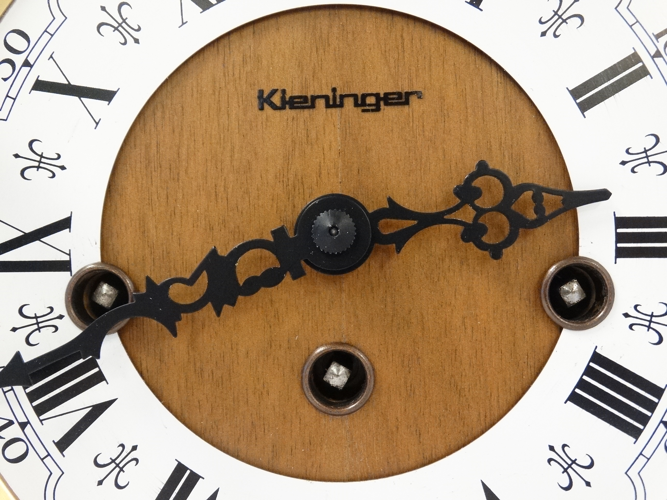 Klehinger 3 Train Bracket Clock : a German 20thC walnut cased Bracket Clock with 3 train movement - Image 2 of 11