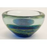 A Maltese Art glass bowl signed under Mdina.