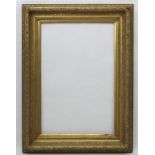 Picture frame : A late 19 th C gilt frame and slip for provision to accept a 20 x 30" picture.