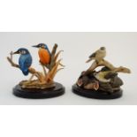 Two limited edition Coalport Bird Figure groups ,