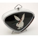 Playboy : a 1950's style mechanical alarm clock with centre sweeping seconds hand featuring the