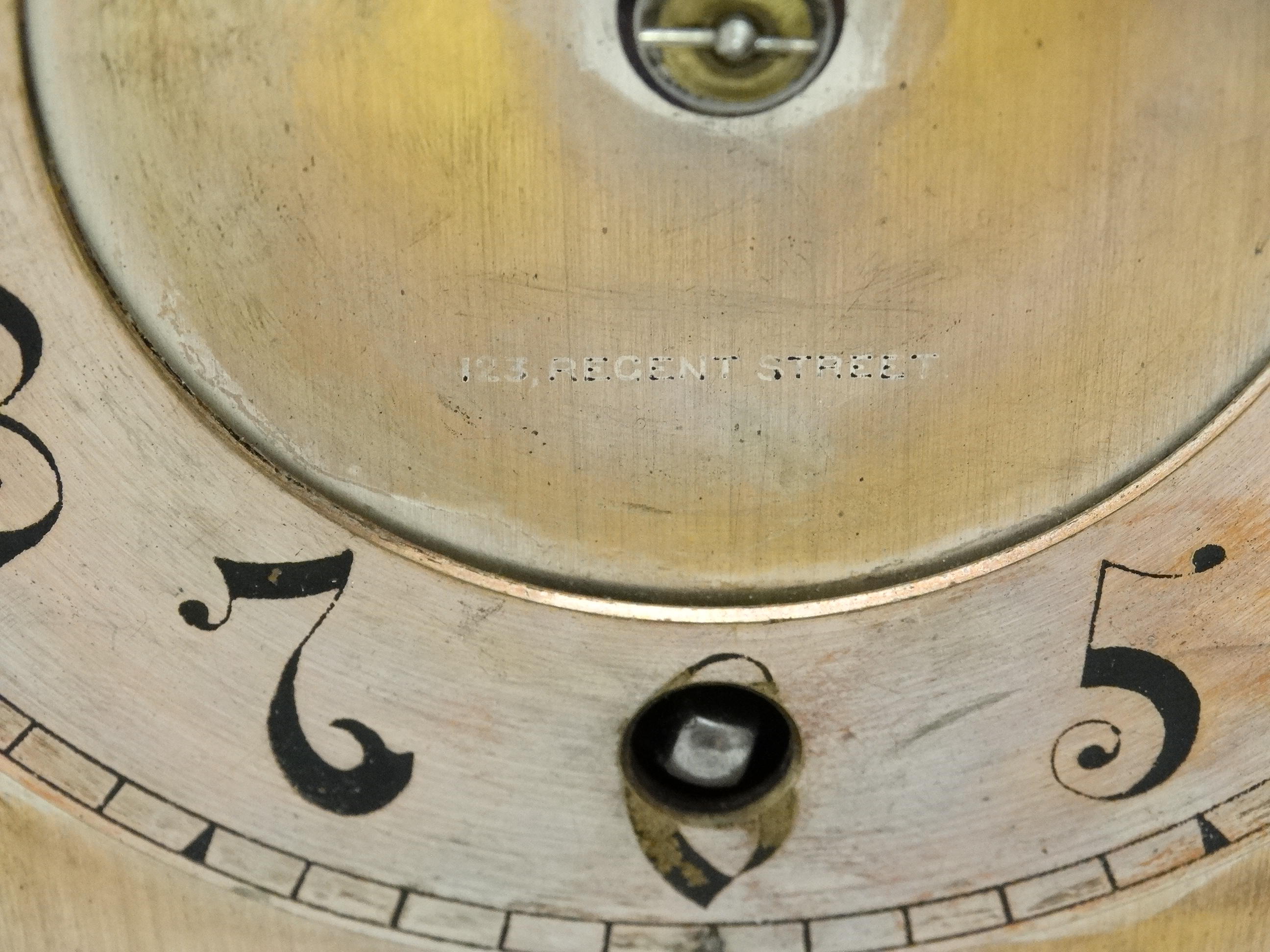 W & H Bracket Clock : a Winterhalder & Hofmeier oak cased Timepiece , - Image 7 of 8