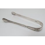 Georgian silver sugar tongs hallmarked London 1797 maker I.