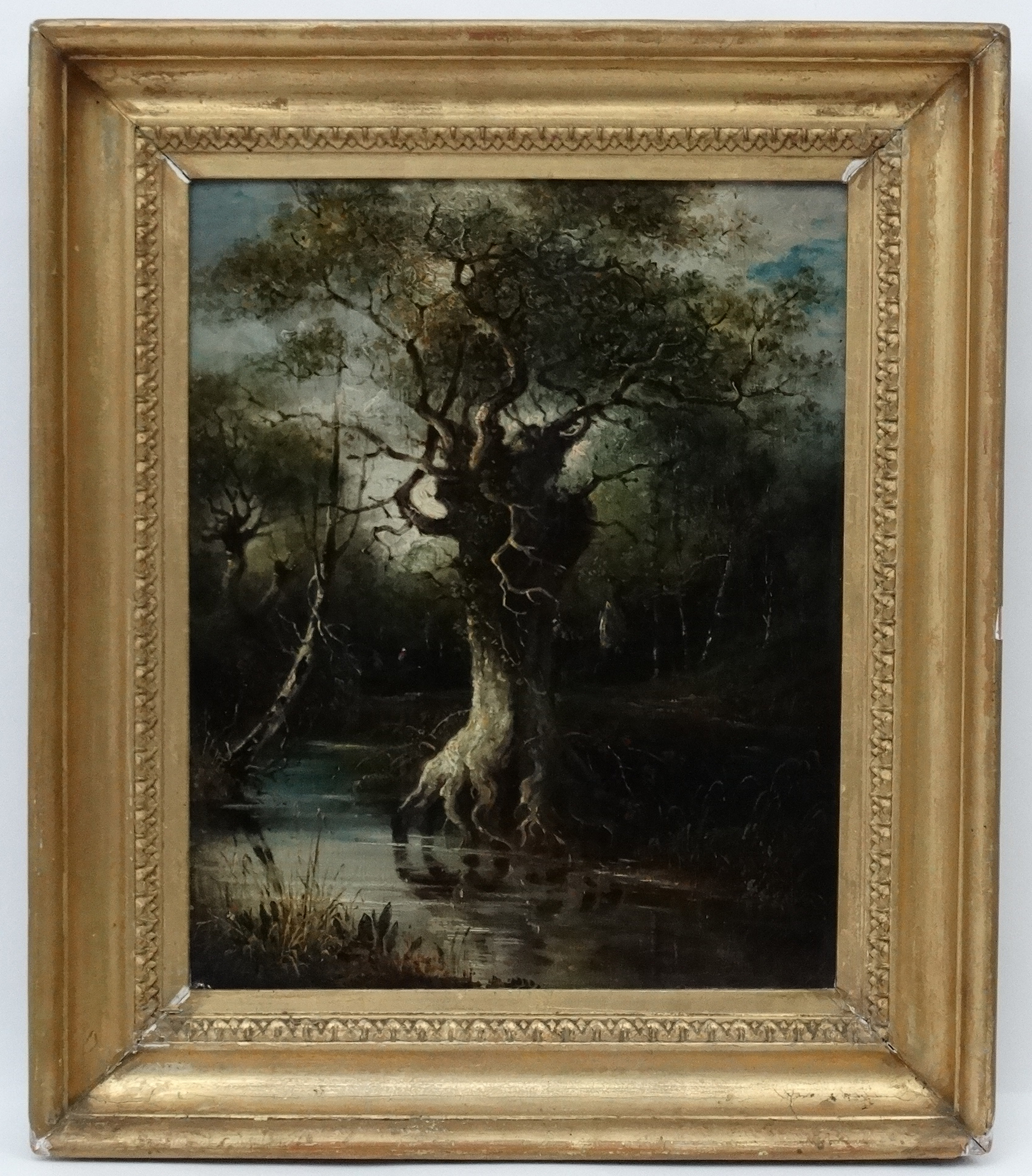 Indistinctly signed XIX-XX - Norwich School, Oil on canvas - follower of John Crome,