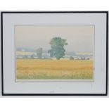 * Michael Carlos 1986, Limited Edition print 64/100, ' Summer Fields ', Signed ,