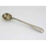 A Victorian silver salt spoon hallmarked 1895 maker Joseph Clarke 4” long (10g)