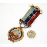 Royal Antediluvian Order of Buffaloes : A gilt metal Centenary ( 1866 - 1966) jewel / medallion