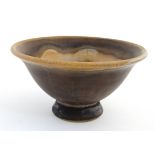 Scandinavian Pottery: A 1970s Goran Loneberg , Loneberg Keramik, Sweden Studio Pottery bowl ,