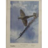 Militaria : After Peter Hogan XX ' Duel in the Sky ' 1829 of 2000 A limited edition signed print ,