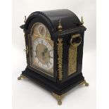 English Fusee Musical Bracket clock : A Victorian triple chain Fusee bracket clock with quarter
