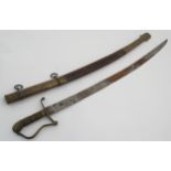 Militaria : An unusual 19thC Eastern Sword ,