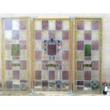 Salvage , Architectural and Garden : a collection of 3 Dutch stained glass panels , C1920 ,