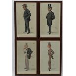 Spy for Vanity Fair, 4 chromolithgraphs, 'Youth Oct 2 1880 ', 'Energetic Toryism Feby 12 1881 ',