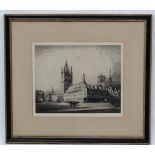 Albany E Howarth (1872-1936), Etching, ' The Cloth Hall , Ypres ', Signed in pencil under ,