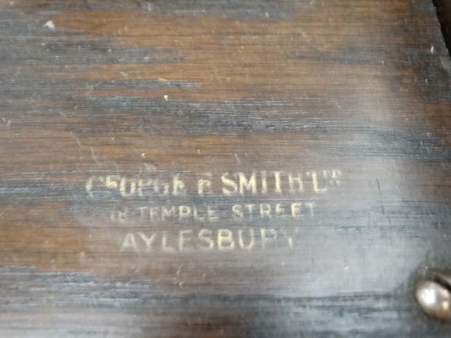 HMV gramophone with 2 records - Stamped ' George E Smith Ltd. - Image 6 of 7