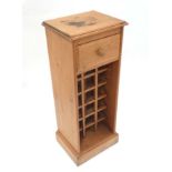 Pine kitchen unit with wine rack CONDITION: Please Note - we do not make reference