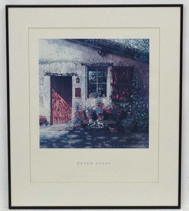 * After Peter Evans XX, Print for John Davies Gallery, ' Stow -on-the-Wold , Red Door '. - Image 4 of 6