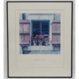 * After Peter Evans XX, Print for John Davies Gallery, ' Stow -on-the-Wold , flower pots '.