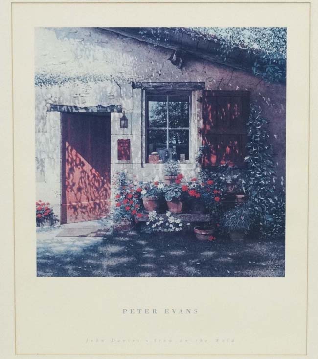 * After Peter Evans XX, Print for John Davies Gallery, ' Stow -on-the-Wold , Red Door '. - Image 5 of 6