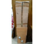 Boxed flat pack display cabinet (Ikea glazed) CONDITION: Please Note - we do not