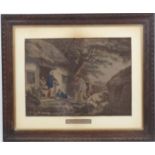 William Ward after George Morland (1763-1804), Hand coloured mezzotint, ' The Warrener ' 1806.