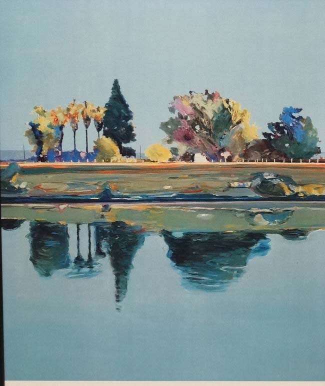 * After Gregory Kondos (1923-?) American, Coloured Print, ' River Reflections '. - Image 3 of 3
