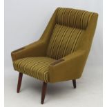 Vintage Retro : A Scandinavian Cloth Armchair ,