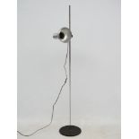 Vintage Retro : a Danish designed brushed aluminium multi directional spot lamp / standard lamp