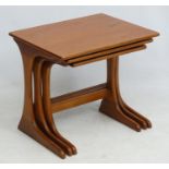 Vintage Retro : a nest of Teak tables,( 3 graduated ) probably English ,