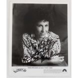 Autograph: Rhea Pearlman signed black and white photographic print of Rhea Pearlman as Carla