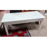Large painted pine kitchen table with Formica top CONDITION: Please Note - we do