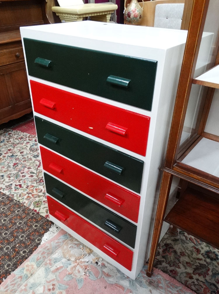 Vintage retro tallboy / chest of drawers CONDITION: Please Note - we do not make