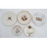 A collection of 4 Victorian plates to include: A c1897 H Webb ,