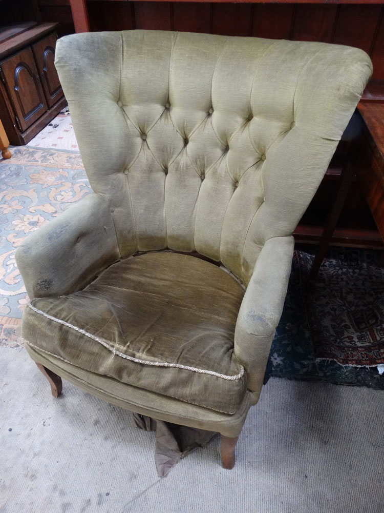 Upholstered armchair CONDITION: Please Note - we do not make reference to the