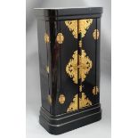 Chinese black laquered cabinet CONDITION: Please Note - we do not make reference to