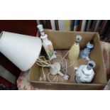 Quantity of table lamps and shades CONDITION: Please Note - we do not make