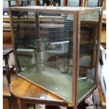 Brass and glazed shop display cabinet / counter CONDITION: Please Note - we do not