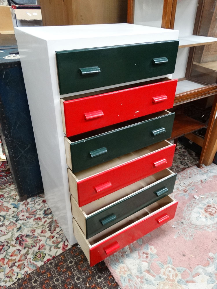 Vintage retro tallboy / chest of drawers CONDITION: Please Note - we do not make - Image 3 of 3