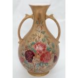 Large vase with hand painted decoration CONDITION: Please Note - we do not make