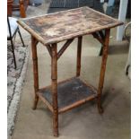 Bamboo occasional table CONDITION: Please Note - we do not make reference to the