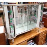 Vintage Retro 1950's mirror backed glazed cabinet CONDITION: Please Note - we do