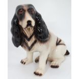 Ceramic Figure of a Spaniel Donated by Mr Pearce, Oxon.