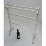 White painted towel rail CONDITION: Please Note - we do not make reference to the