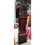 Long case clock case CONDITION: Please Note - we do not make reference to the