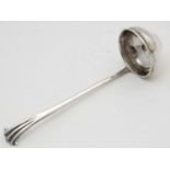 A silver Onslow pattern small ladle hallmarked Sheffield 1936 maker Thomas Bradbury & Sons 4 1/2"