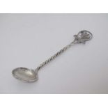 Harris & Son Silver - Western Australia : An Australian silver souvenir teaspoon with hammered